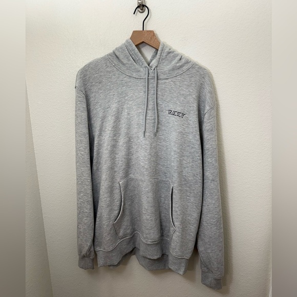 Reef Other - Reef Mens Fleece Pullover Hoodie Gray Large